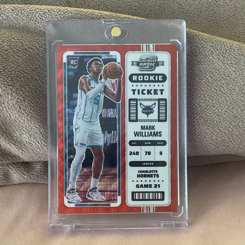 2022 Panini Contenders Optic Basketball Mark Williams Rookie Red Wave!!
